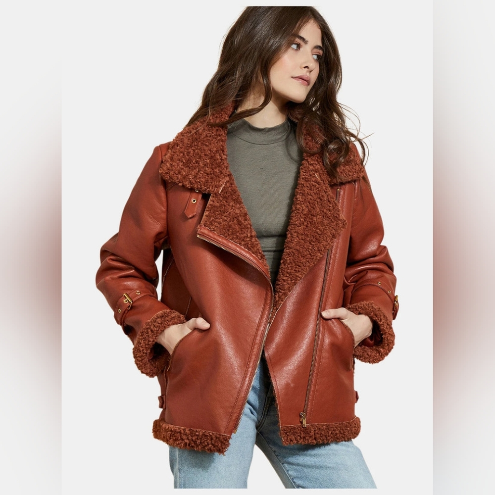 Hutch Rhys Sherpa Moto Jacket - Picture 10 of 13